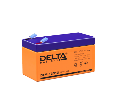 Акумуляторная батарея UPS серии DTM 12012  12В/1,2Ач  DTM 12012  DELTA