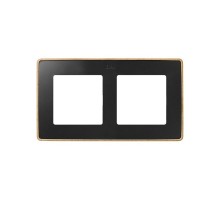 Simon 82 Рамка декоративная, 2 поста, Select, S82 Detail, графит-дерево (Бук)  8201620-271  Simon