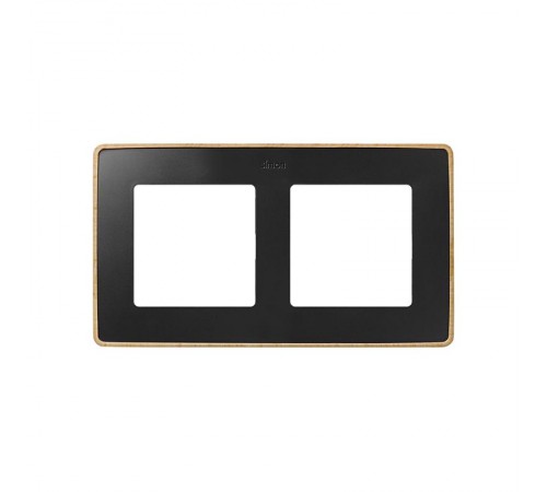 Simon 82 Рамка декоративная, 2 поста, Select, S82 Detail, графит-дерево (Бук)  8201620-271  Simon