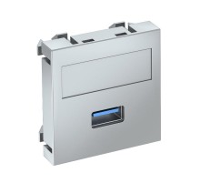 Мультимедийная рамка USB 3.0 A Modul45 (серебристый) (MTG-U3A S AL1)  6104880  OBO Bettermann