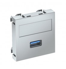 Мультимедийная рамка USB 3.0 A Modul45 (серебристый) (MTG-U3A S AL1)  6104880  OBO Bettermann