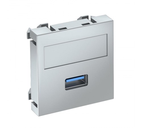 Мультимедийная рамка USB 3.0 A Modul45 (серебристый) (MTG-U3A S AL1)  6104880  OBO Bettermann