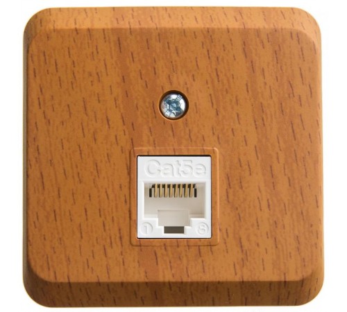 Этюд Бук О/У Розетка компьютерная RJ45 кат.5E  KOMA-001T  SE