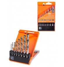 Набор сверл по металлу, 8 шт. (3-4-5-6-7-8-9-10) мм, полир., HSS, ц. хв., пласт. уп., "Рубин"  SQ1093-0101  TDM