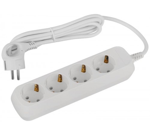 Удлинитель электрический ЭРА UDL-16-415-E Greenline 4 розетки с заземлением 1,5м ПВС 3x1мм2   Б0065081  ЭРА