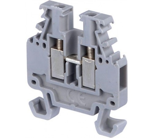 Клемма DR1,5/4 винт 1.5мм.кв., мини, DIN2  1SNA110106R2500  TE