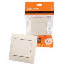 Перекрестный выключатель 1-кл. 10А сл. кость "Лама"  SQ1815-0136  TDM