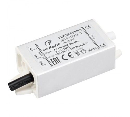 Блок питания ARPV-12012-D (12V, 1.0A, 12W)  022205  Arlight