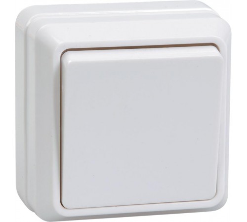 ОКТАВА белый Выключатель 1-клавишный О/У 10А ВС20-1-0-ОБ  EVO10-K01-10-DC  GENERICA