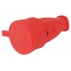 Розетка RX10-R-IP44 каучуковая c заземлением 16А IP44 прямая красная  Б0055419  ЭРА