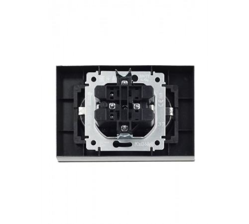 BRITE Розетка 2-ая с заземлением со шторками 16А в сборе РСш12-3-БрШ шампань  BR-R24-16-K37-F  IEK