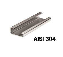 DIN-рейка из нержавеющей стали с насечкой G1 32х15 мм длиной 2000мм  02120SS  DKC