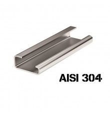 DIN-рейка из нержавеющей стали с насечкой G1 32х15 мм длиной 2000мм  02120SS  DKC