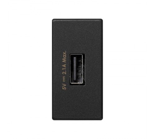 Simon Connect Зарядное устройство USB, К45, узкий модуль, 5 В, 2,1 А, графит  K126D-14  Simon