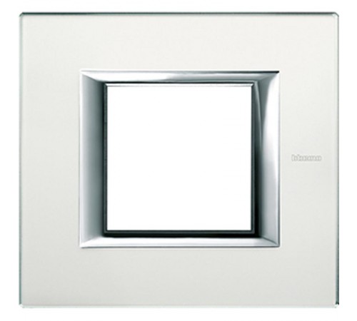 Axolute декоративные накладки прямоугольной формы, стекло, цвет матовое стекло, на 2 модуля  HA4802VSA  Legrand