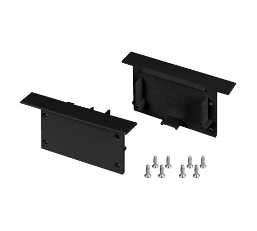 Заглушка SL-LINIA62-FS BLACK (Arlight, Пластик)  038877  Arlight