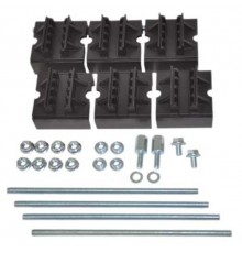 Набор держателей, для шин толщиной 5мм, 1-2 шины на полюс, 3 полюса  R5BSEV2/5T  DKC