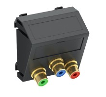 Мультимедийная рамка Video-Cinch Modul45 (черный) (MTS-3R L SWGR1)  6105129  OBO Bettermann