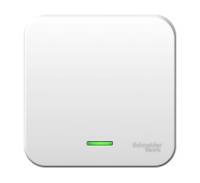 Blanca Белый О/У с монтажной пластиной Выключатель 1-клавишный с подсветкой, 6А, 250В  BLNVA061121  SE