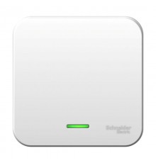 Blanca Белый О/У с монтажной пластиной Выключатель 1-клавишный с подсветкой, 6А, 250В  BLNVA061121  SE