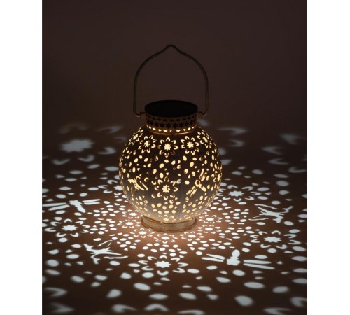 Садовый светильник Амфора ERASF22-59 на солнечной батарее, теплый+холодный свет, 2 LED, d 15 см  Б0057658  ЭРА