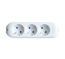 Колодка 3G-SMART трехместная 16А с заземлением 5330  4690612010465  IN HOME