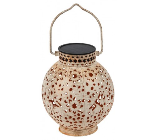 Садовый светильник Амфора ERASF22-59 на солнечной батарее, теплый+холодный свет, 2 LED, d 15 см  Б0057658  ЭРА