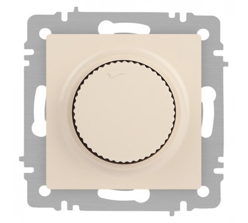 Светорегулятор Intro Accent 6-401-02 поворотный, 600Вт 230В, IP20, СУ, слоновая кость  Б0063672  Intro