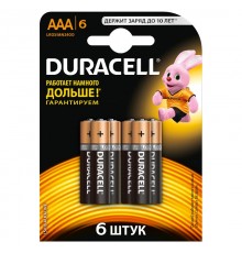 Элемент питанияDuracell LR03-6BL BASIC  Б0014858  Duracell