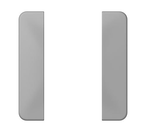 комплект накладок 1гр серый  CD501TSAGR  Jung