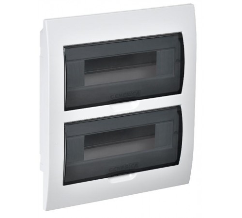 Бокс ЩРВ-П-24 модуля встраиваемый пластик IP41 (345х300х102мм)  MKP12-V-24-41-G  GENERICA