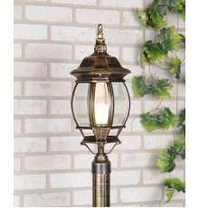 Плафон (светильник венчающий) 1043 черное золото 100W IP33 для столба  a023668  Elektrostandard