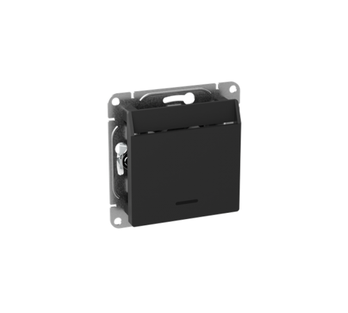 Механизм выключателя, карточный, с подсветкой, чёрный Эпика EKF  UP1-SWB-card  EKF