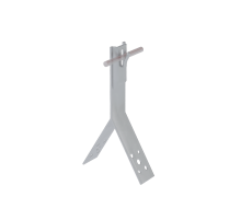 Коньковый держатель зажимной для прутка  5-8 мм H80 мм CU  KDZ-H80-D5-8 CU  КМ-профиль
