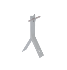 Коньковый держатель зажимной для прутка  5-8 мм H100 мм CU  KDZ-H100-D5-8 CU  КМ-профиль
