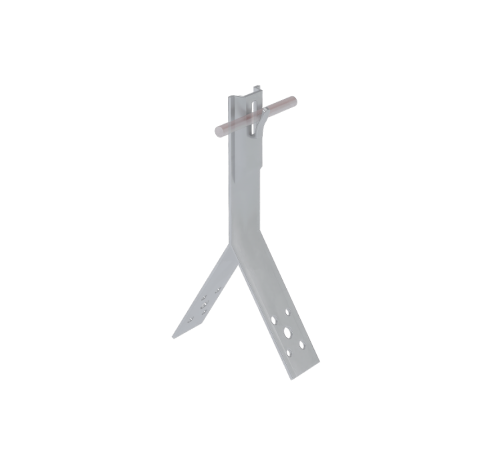 Коньковый держатель зажимной для прутка  5-8 мм H80 мм CU  KDZ-H80-D5-8 CU  КМ-профиль