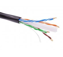 Информационный кабель неэкранированый U/UTP 4х2 CAT6, PE, Черный  RN6UUPE3BK  DKC