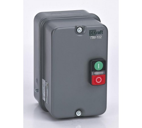 Пускатель электромагнитный 12А AC220/230В 50/60Гц в металлической оболочке  23624DEK  Dekraft