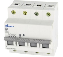 Выключатель автоматическийВА47-063Про, 4П, 3A, Icu-4,5kA, х-ка  В   7000062  Контактор (Legrand)