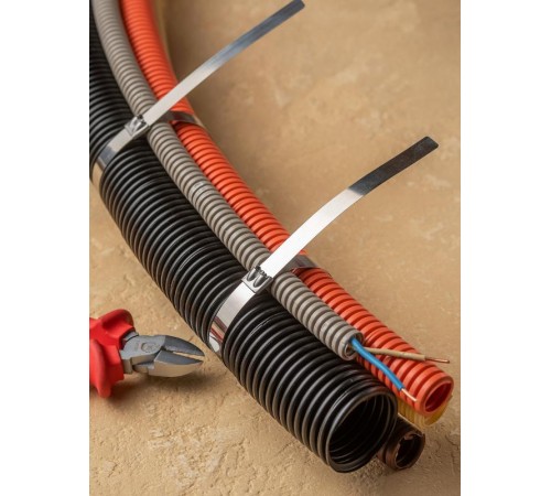 Хомут AISI 316 из нержавеющей стали, 12x360 (100 шт.) FlexLock PROximaplc-fl-tss-316-12x360EKF