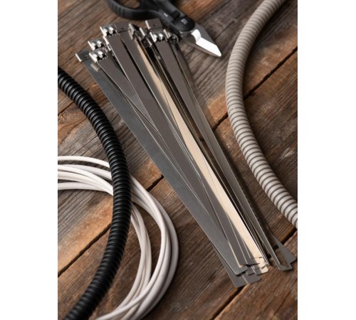 Хомут AISI 304 из нержавеющей стали, 12x360 (100 шт.) FlexLock PROximaplc-fl-tss-304-12x360EKF