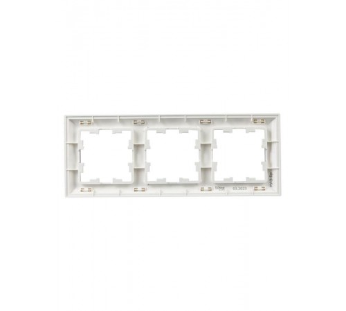 BRITE Рамка 3-ая РУ-3-Бр алюминий/алюминий  BR-M32-12-K47  IEK