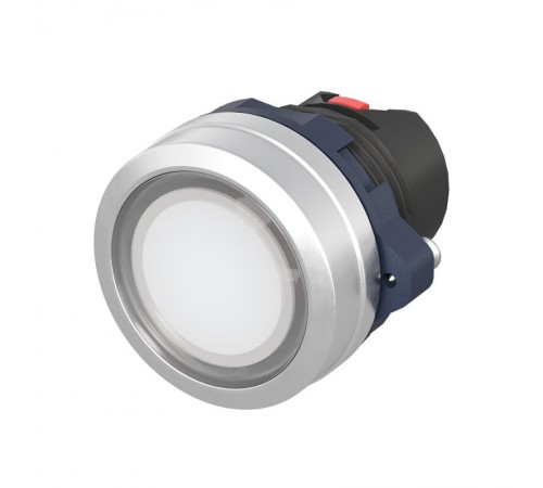 Головка кнопки плоская прозрачная без фиксации, белая, алюминий  M22P-FMLWA  DKC