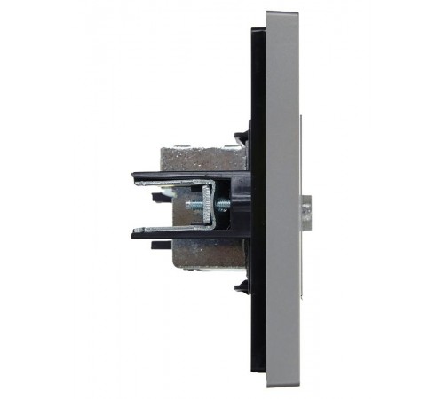 FORTE&PIANO Розетка TV проходная FP529 сталь  FP-A10-P-K46  IEK
