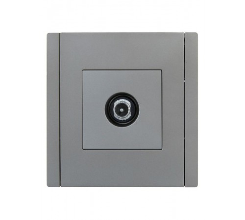 FORTE&PIANO Розетка TV проходная FP529 сталь  FP-A10-P-K46  IEK