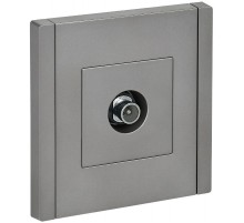 FORTE&PIANO Розетка TV проходная FP529 сталь  FP-A10-P-K46  IEK