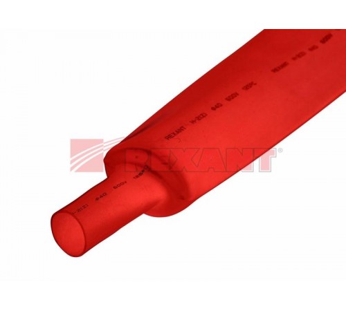 Термоусадочная трубка 40,0/20,0 мм, красная, упаковка 10 шт. по 1 м  24-0004  REXANT