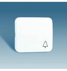 Simon 73 Клавиша для выключателя одноклавишного кнопочного с пиктограммой "звонок", S73, белый  73017-30  Simon