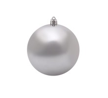 Елочная фигура Шар  10 см, цвет серебряный глянцевый  502-075  NEON-NIGHT