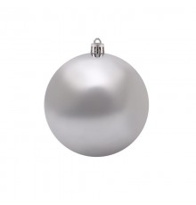 Елочная фигура Шар  10 см, цвет серебряный глянцевый  502-075  NEON-NIGHT